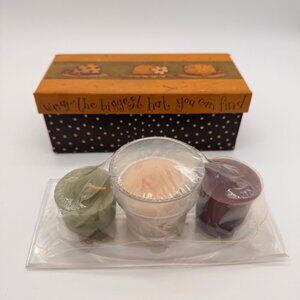 Lang Candles August Moon Small Votive Gift Set Fancy Hats Vanilla Melon Lilac